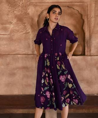 Violet mulberry shirt dress 2