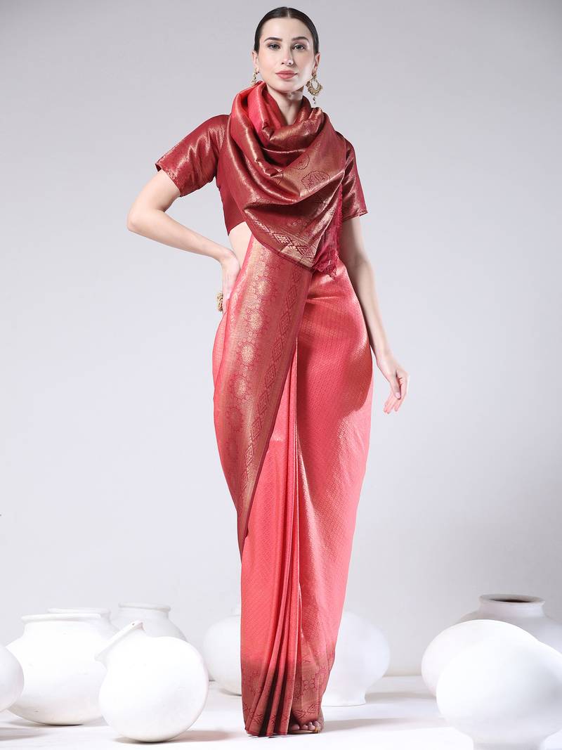 Mohini 2 Gajri Saree With Blouse Piece