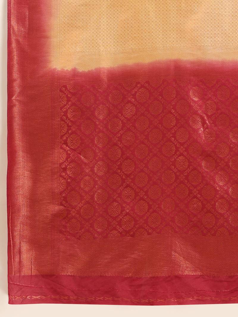 Mohini 4 Cream  Saree With Blouse Piece