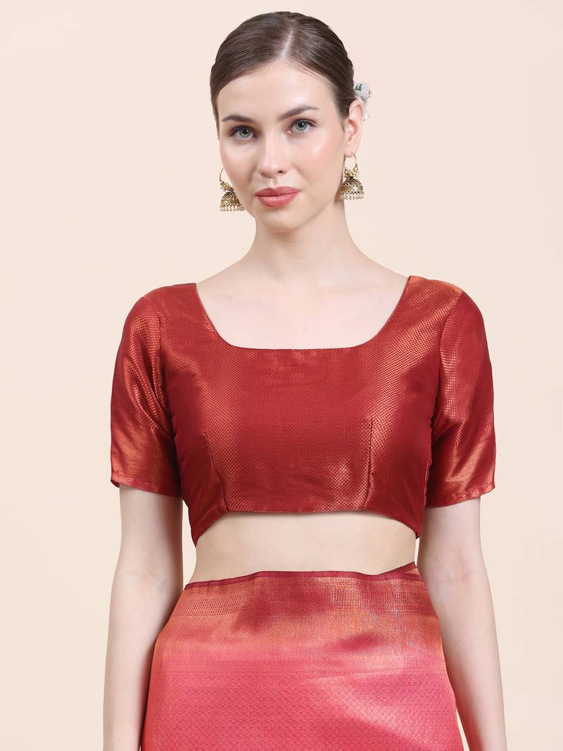 Mohini 2 Gajri Saree With Blouse Piece