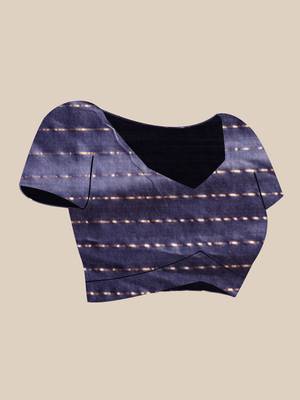CHECKED ZARI SILK SAREE 5