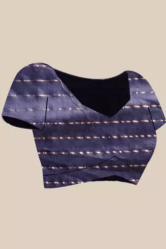 CHECKED ZARI SILK SAREE