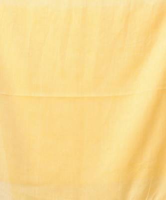 Yellow Cotton Handwoven Soft Saree With Pompom 5
