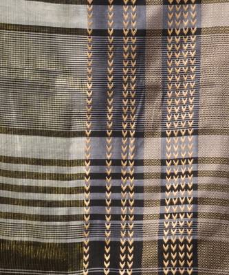 Mahendi Green Cotton Silk Handwoven Saree With Texture Borders 5