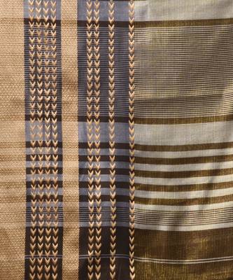 Green Cotton Silk Handwoven Saree With Texture Borders 5