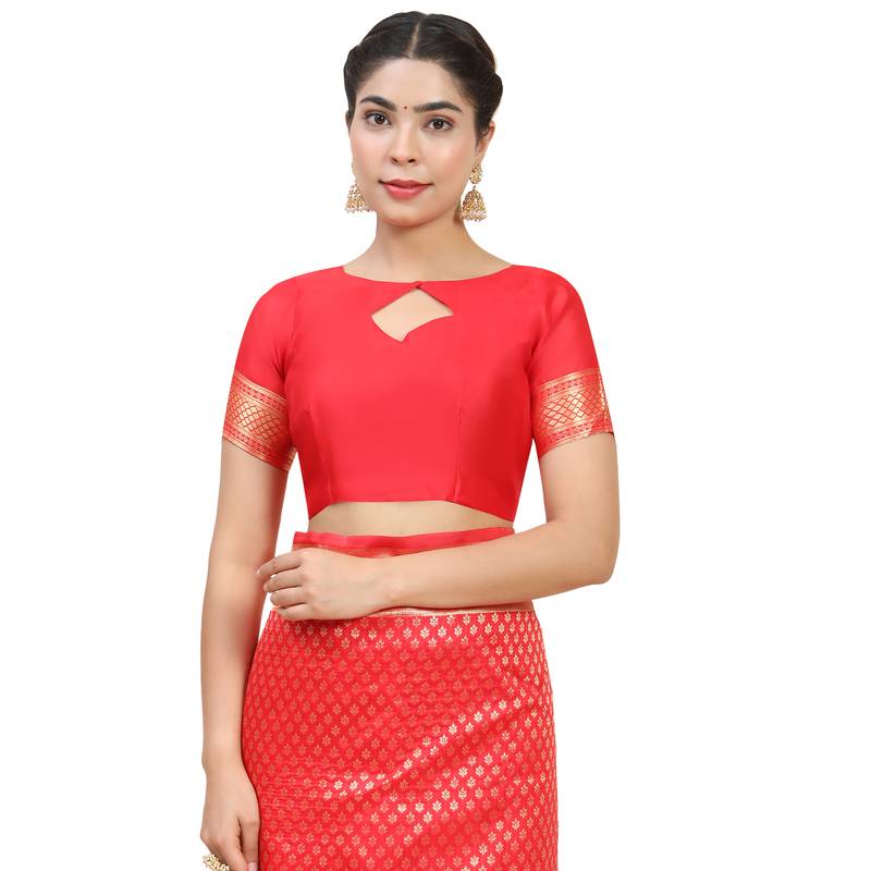 RED WOVAN BANARASI ART SIK SAREE