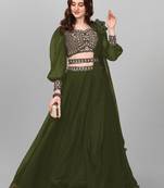 Mehndi party Wear Embroidery Lehenga Choli