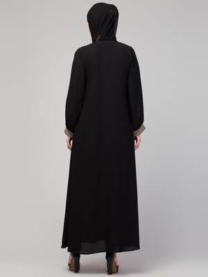 Brown and Black Kashibo Plain Burka 2