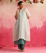 White neelkamal kurta set