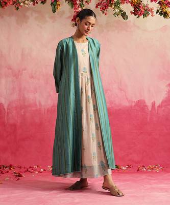 Turquoise neelam kurta set 1