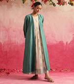 Turquoise neelam kurta set