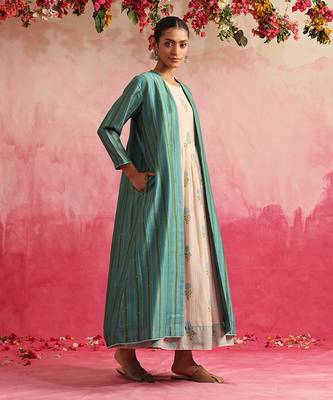 Turquoise neelam kurta set 2