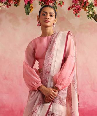 Shocking Pink Gulkhera Blouse 1
