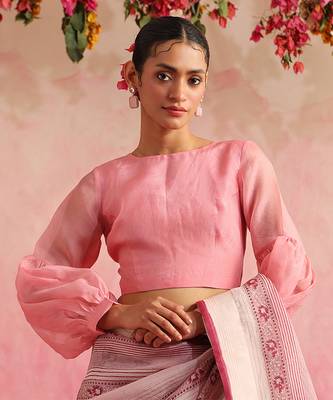 Shocking Pink Gulkhera Blouse 2