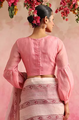 Shocking Pink Gulkhera Blouse