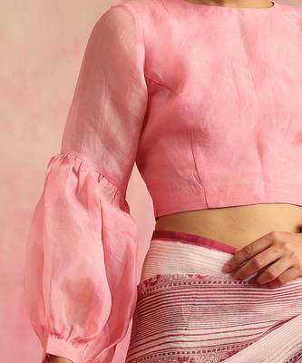 Shocking Pink Gulkhera Blouse 4