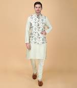 Mint green bundi jacket set