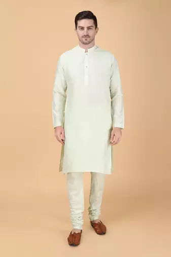 Mint green bundi jacket set