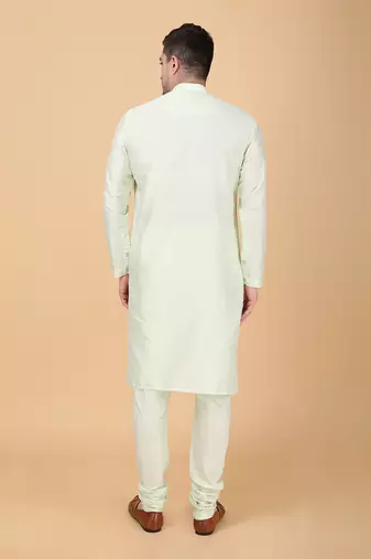 Mint green bundi jacket set