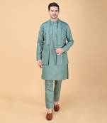 Sage green bundi jacket set