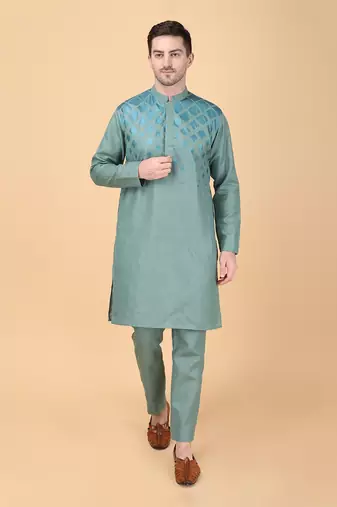 Sage green bundi jacket set