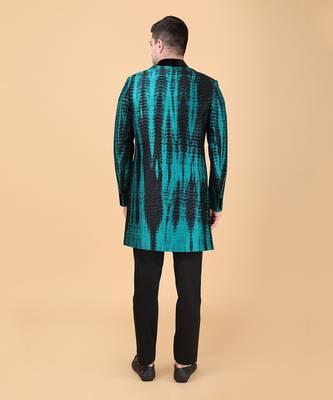 Rama green indowestern bandhgala set 4