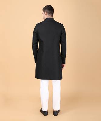 Black indowestern bandhgala set 3