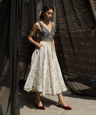 Ivory alyssa circular skirt 2