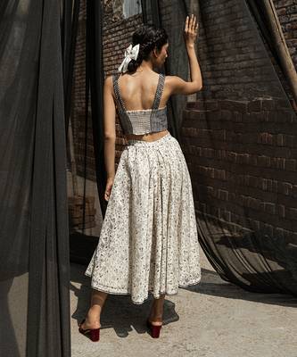 Ivory alyssa circular skirt 3