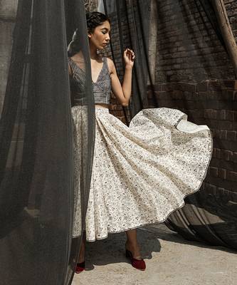 Ivory alyssa circular skirt 5
