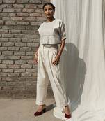 Ivory daphne classic pants