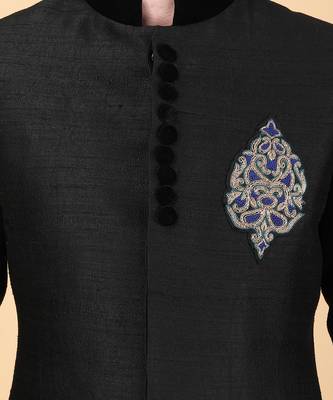 Blush pink indowestern bandhgala set 3