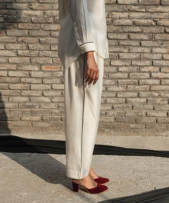 Ivory daphne classic pants 5