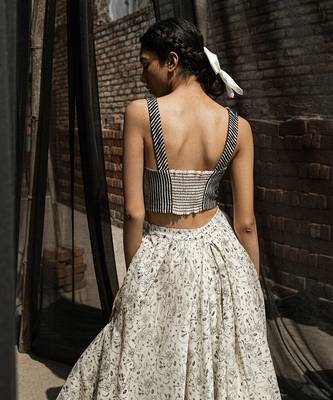 Ivory primrose tape bustier 3