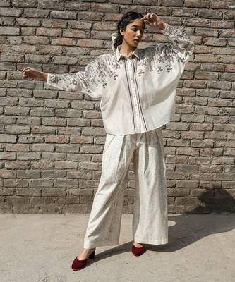 Ivory kahilia dolman sleeve shirt 1