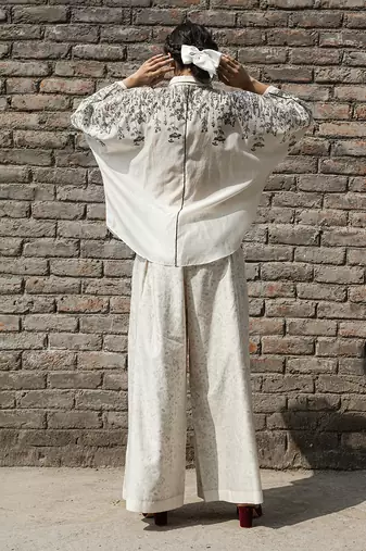 Ivory kahilia dolman sleeve shirt