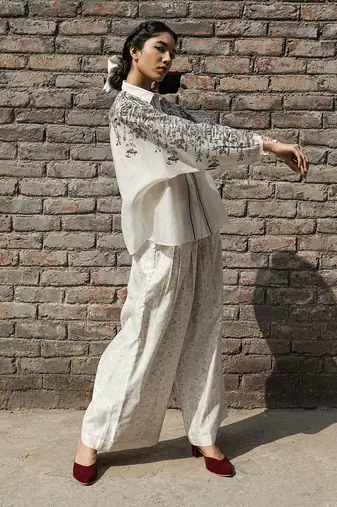 Ivory kahilia dolman sleeve shirt