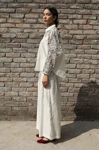 Ivory kahilia dolman sleeve shirt