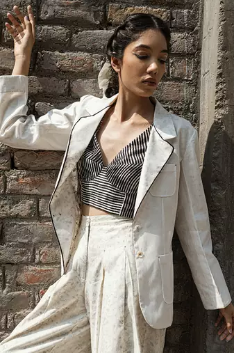 Ivory cybele classic blazer