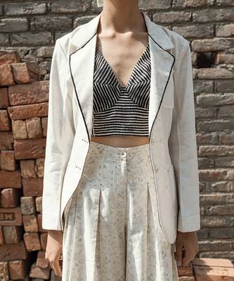 Ivory cybele classic blazer 4
