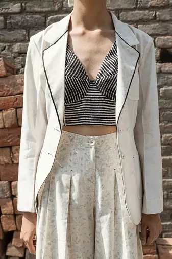 Ivory cybele classic blazer