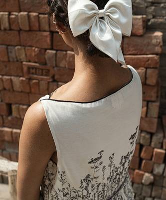 Ivory aster knife pleat dress 4