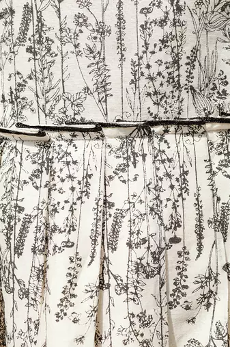 Ivory aster knife pleat dress