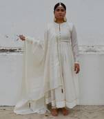 Ivory mira anarkali set