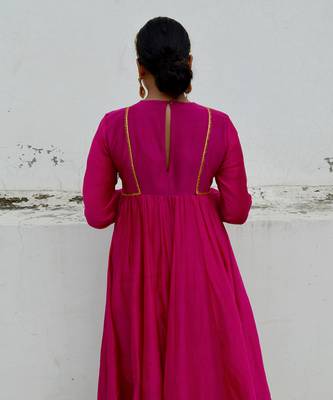 Fuschia kyra anarkali set 2