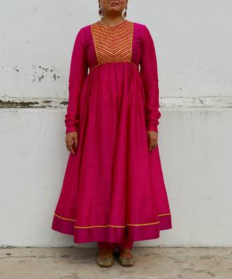 Fuschia kyra anarkali set 3