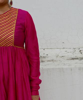 Fuschia kyra anarkali set 4