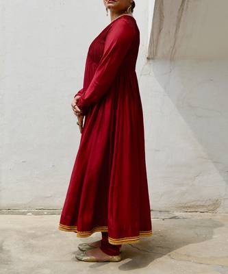 Wine aria anarkali set 3