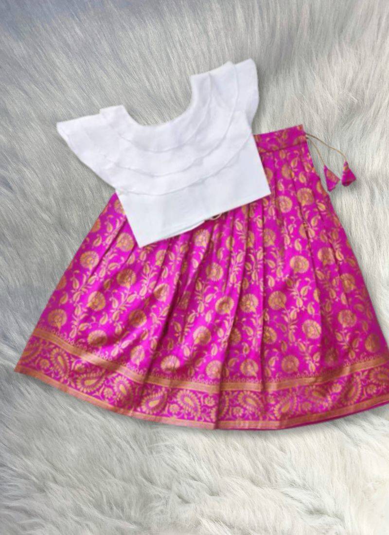 Girls Silk Readymade Lehenga choli for girls