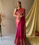 RANI PINK GORGEOUS SILK SAREE